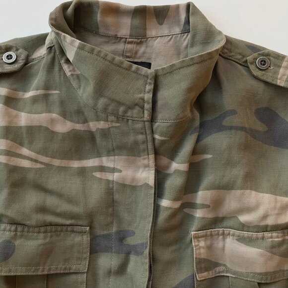 RAILS lightweight jacket faded camo pattern sage soft lyocell linen blend  SP - Picture 7 of 16